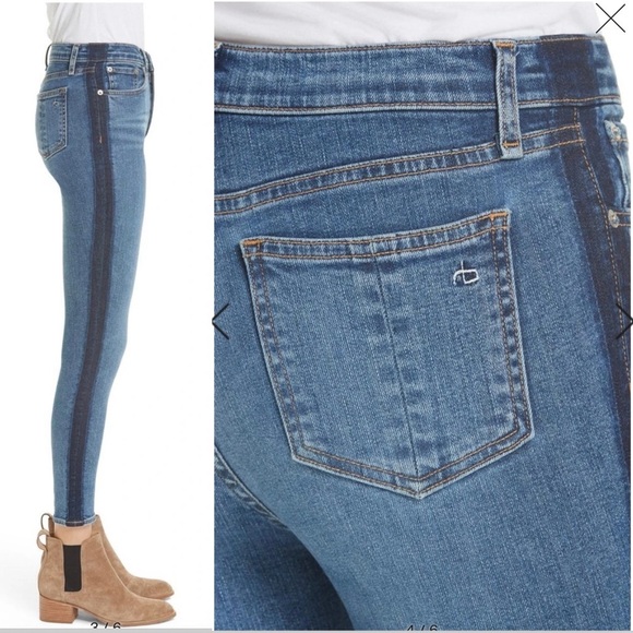 Rag&Bone Mazie Side Stripe High Rise Ankle‎ Skinny - Picture 11 of 11